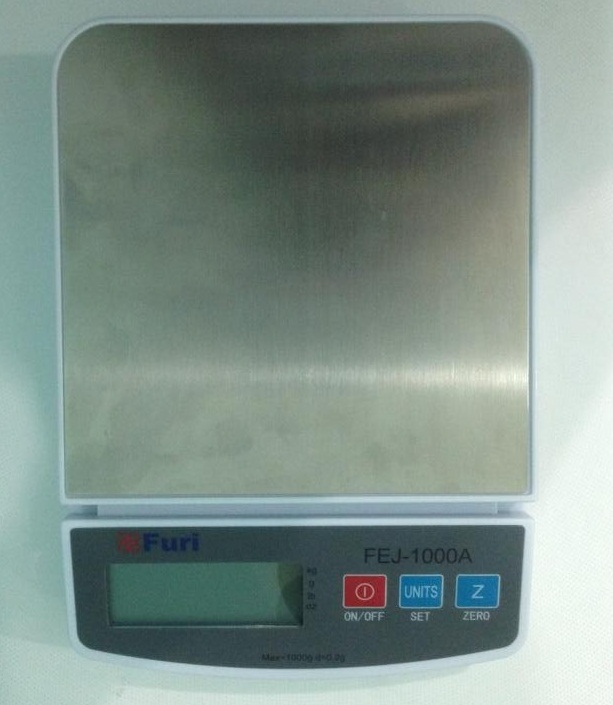 Cân điện tư FEJ1000A -mặt cân inox